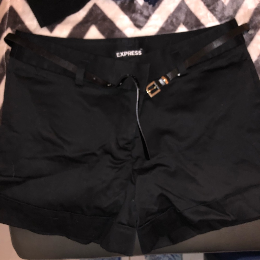 Express black dress shorts